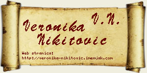 Veronika Nikitović vizit kartica